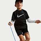 Playera de entrenamiento de manga corta Dri-FIT para niño talla grande Nike Multi