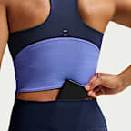 Leggings tiro alto de 7/8 con bolsillos para mujer Nike One