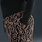 Nike Sportswear Phoenix Fleece Women's High-Waisted Oversized Printed Sweatpants (Plus Size)