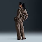 Pants de entrenamiento de tiro alto y piernas anchas para mujer Nike Sportswear Phoenix Fleece