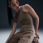 Nike Sportswear Phoenix Fleece Women's High-Waisted Wide-Leg Tracksuit Bottoms