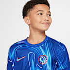 Chelsea F.C. 2024/25 Stadium Home Older Kids' Nike Dri-FIT Football Replica Shirt