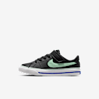Black/White/Game Royal/Arctic Green