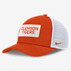 Clemson On-Field Rise Men's Nike College Trucker Adjustable Hat - Orange