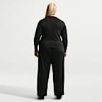 Playera de manga larga de tela de canalé ajustada para mujer (talla grande) Nike Sportswear Chill Knit