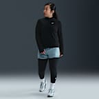 Haut à manches longues et demi-zip Nike Dri-FIT pour ado (fille) (taille étendue)