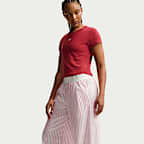 Nike Sportswear Chill Poplin Women's Loose Mid-Rise Woven Striped Pants