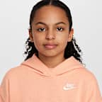 Sudadera con gorro sin cierre oversized para niños talla grande Nike Sportswear Club Fleece