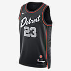 Jaden Ivey Detroit Pistons City Edition 2023/24 Men's Nike Dri-FIT NBA Swingman Jersey - Black