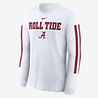 Alabama Crimson Tide Local Spirit Slogan Men's Nike College Long-Sleeve T-Shirt - White