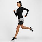 Nike Swift Women's Mid-Rise 2-In-1 Running Shorts With Reflective Design Accents