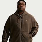 Sudadera con gorro de tejido Fleece de cierre completo para hombre Nike Solo Swoosh