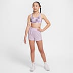 Nike One Big Kids' (Girls') Dri-FIT High-Waisted Woven Training Shorts