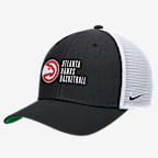 Atlanta Hawks 2024/25 Rise Icon Edition Nike NBA Trucker Cap - Black
