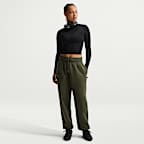 Paris Saint-Germain Phoenix Fleece Nike Yüksek Belli Oversize Kesimli Kadın Futbol Eşofman Altı