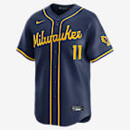 Jackson Chourio Milwaukee Brewers Men's Nike Dri-FIT MLB Limited Jersey - Navy