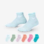 Nike Dri-FIT Performance Basics Little Kids' Ankle Socks (6 Pairs)