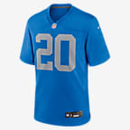 Barry Sanders Detroit Lions Men's Nike NFL Game Football Jersey - Blue