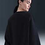 NikeCourt Heritage Phoenix Fleece ekstra, ekstra stor sweatshirt med rund hals til dame