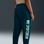 Conjunto de 2 piezas de sudadera con gorro de tejido Fleece ligero infantil Nike Glow With Me