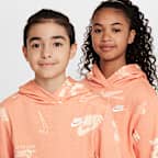 Sudadera con gorro de French Terry para niños talla grande Nike Sportswear Club
