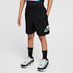 Nike Sportswear "Outside the Lines" Little Kids' French Terry Shorts - Black