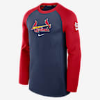 St. Louis Cardinals Authentic Collection Game Time Men's Nike Dri-FIT MLB Long-Sleeve T-Shirt - Navy