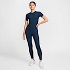 Nike Zenvy Rib Women's Dri-FIT Short-Sleeve Top
