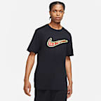 เสื้อยืดบาสเก็ตบอลแขนสั้นผู้ชาย Nike Swoosh