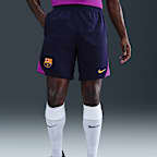 Shorts de fútbol de tejido Knit Nike Dri-FIT para hombre FC Barcelona Strike