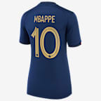 France National Team 2022/23 Stadium Home (Kylian Mbappe) Women's Nike Dri-FIT Soccer Jersey