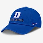 Gorra universitaria Nike ajustable para hombre Duke On-Field Club Gameday - Royal