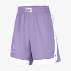Shorts Nike de tejido Fleece de la WNBA para mujer Golden State Valkyries
