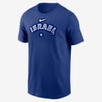 Israel National Baseball Team 2026 World Baseball Classic Wordmark Men's Nike T-Shirt - Royal
