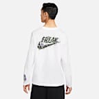 เสื้อยืดบาสเก็ตบอลแขนยาวผู้ชาย Nike Dri-FIT Giannis Swoosh Freak