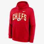 Sudadera con gorro sin cierre Nike de la NFL para hombre Kansas City Chiefs Club - Rojo