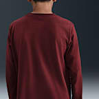 Playera de manga larga para niños grandes Nike Sportswear