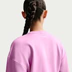 Sudadera de French Terry Dri-FIT de cuello redondo para mujer Nike Pro