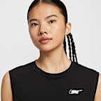 ナイキ スポーツウェア クラブ ウィメンズ スリーブレス クロップド Tシャツ