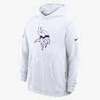 Minnesota Vikings Alt 2 Tight Coverage Sideline Men's Nike Dri-FIT NFL Pullover Hoodie - White