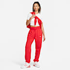 Pants de tiro alto para mujer Nike Sportswear Phoenix Fleece