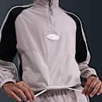 Träningsjacka Nike Sportswear med kvartslång dragkedja för tjejer