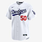 Jersey Nike Dri-FIT ADV de la MLB Limited para hombre Mookie Betts Los Angeles Dodgers - Blanco