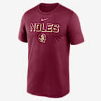 Playera universitaria Nike Dri-FIT para hombre Florida State Sideline Legend - Granate