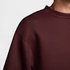 Sudadera de cuello redondo de tejido Fleece para hombre Nike Tech