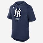 New York Yankees Logo Men's Nike Dri-FIT MLB Hooded T-Shirt