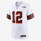 Shedeur Sanders Cleveland Browns 2025 NFL Draft Men's Nike NFL Game Jersey - White