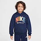 Sudadera con gorro sin cierre de tejido Fleece para preescolar Nike Sportswear Powder Play