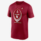 Playera universitaria Nike Dri-FIT para hombre Oklahoma Football Icon Legend - Carmesí