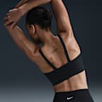 Bra deportivo de talle largo con almohadillas para mujer Nike Alate